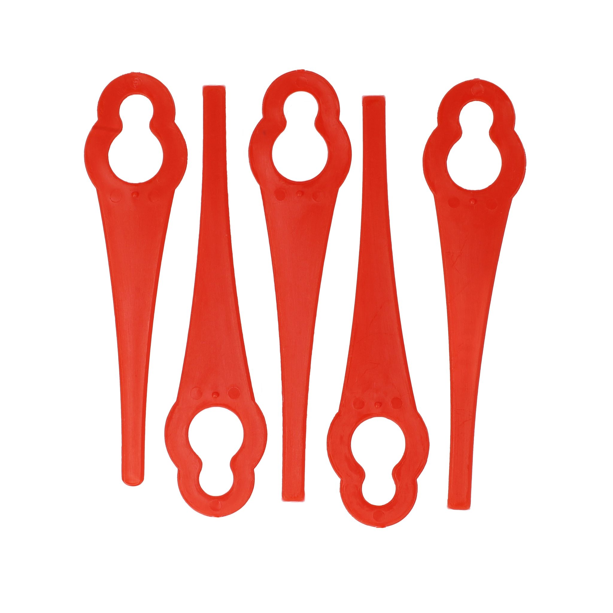 Vhbw - 5x Ersatz-Messer kompatibel mit Florabest frt 18 a, fat 18 B3, fat 18 B2, frt 18 A1 Rasentrimmer - Ersatzklinge Rot, Nylon / Kunststoff