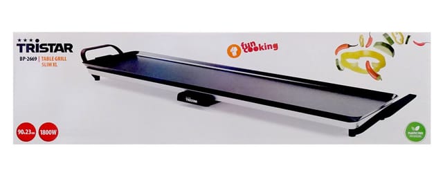 Tristar BP-2669 Tischgrill Grillplatte Slim XL 1.800 Watt 90 x 23 cm"-"183465080