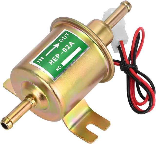 Elektronische Kraftstoffpumpe, 12 V elektrische Kraftstoffpumpe für Benzin-Diesel, 12 V 3–5 psi elektrische Kraftstoffpumpe für Rasenmäher, Vergaser,