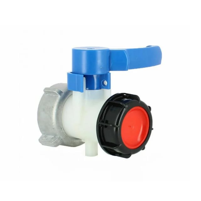 Csparkv - Tankventil - S75X6-Mutter und S60X6-Auslass - Schütz-kompatibel - RWConnection und weiteres Zubehör für Wasserrückgewinnungstank