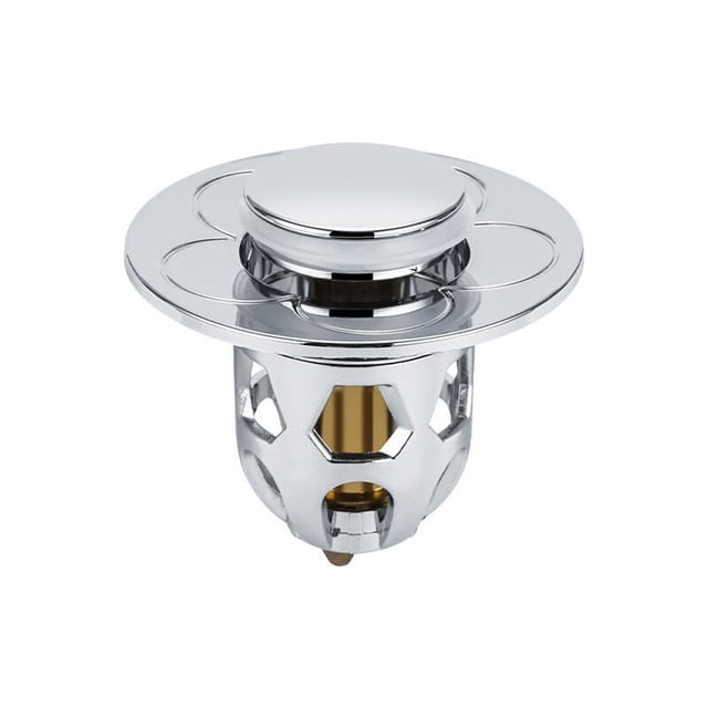 Shining House - Neuester universeller wasserdichter Stecker für Waschbeckenkopf, plattierter Abfluss-Bounce-Kern, Waschbecken, Schwimmbad,
