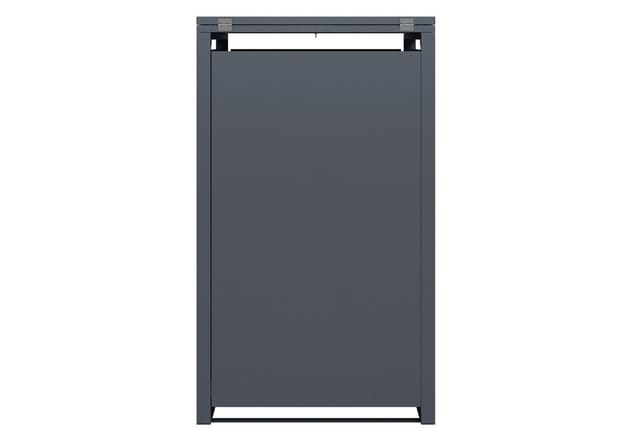 Mülltonnenbox MÜNCHEN 68x80x116cm für Tonnen 120 und 240 Liter, Stahl anthrazit