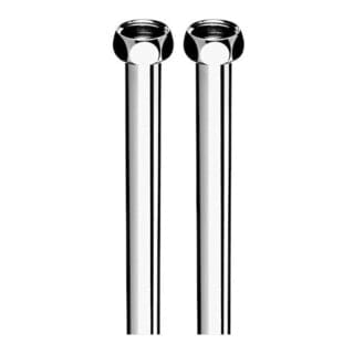 Schell Kupferrohr Anschlussset d. 16mm für E-Speicher, 1/2" Überwurfmutter, 500mm, Chrom
