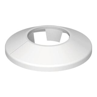 Flamco Rückschlagventil Rosette 12mm aus Kunststoff, Weiß
