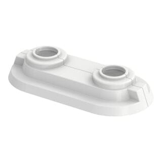 Flamco Doppelrosette RDC 50 50mm, Rohrdurchmesser 15mm, weiß 50 Stk