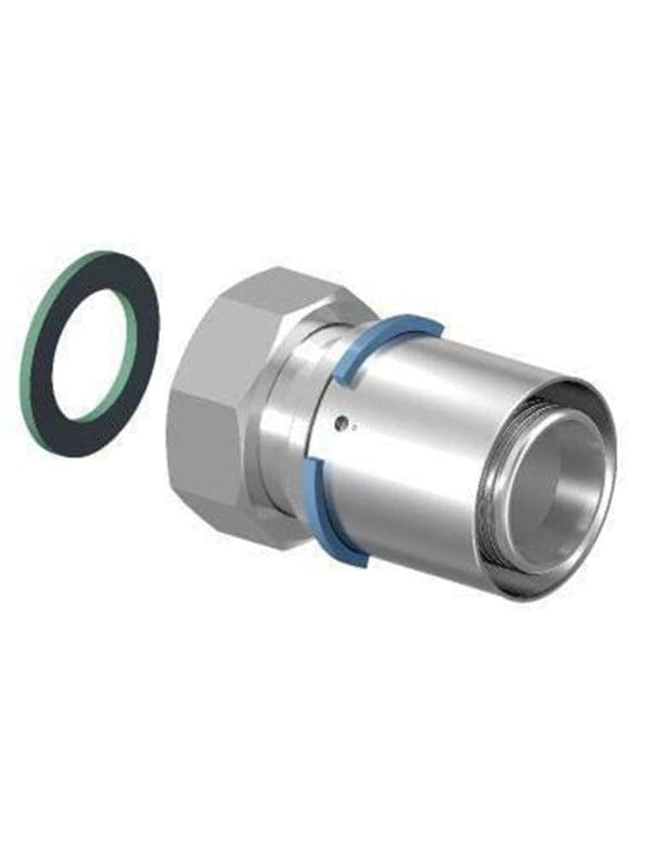 Uponor Verschraubung S-Press PLUS aus Messing, verzinnt 25mmx3/4 IG