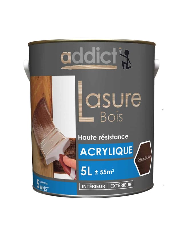 Acryl-Lasur 5 Liter Eichen Rustikal - Addict