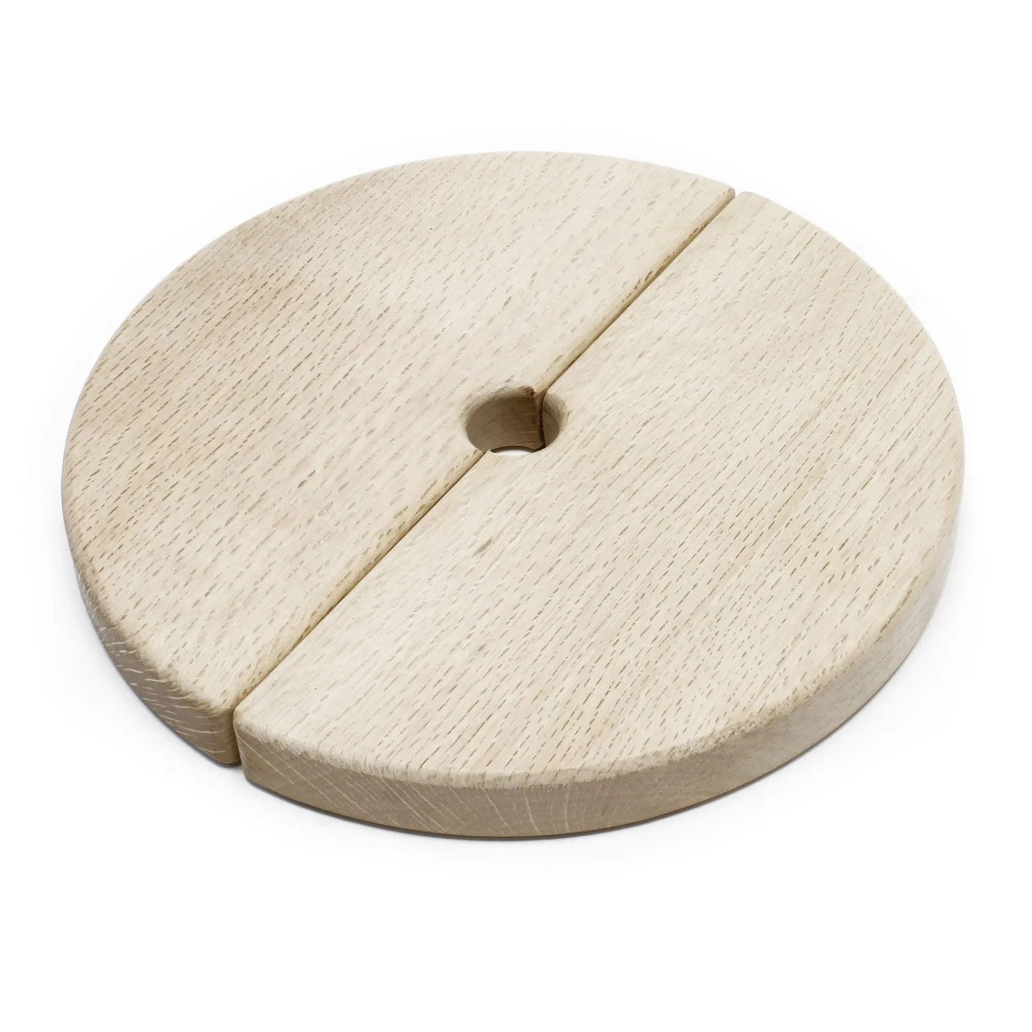 Wiltec - Ersatzteil für Obstpresse 12/18 l – Holzdeckel – ø 230 mm außen – 2-teilig– für Saftpresse, Maischepresse, Weinpresse Zubehör
