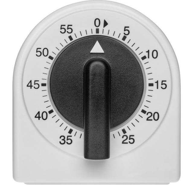 Analoger Küchen-Timer Eieruhr Weiß-Schwarz analog - Tfa Dostmann