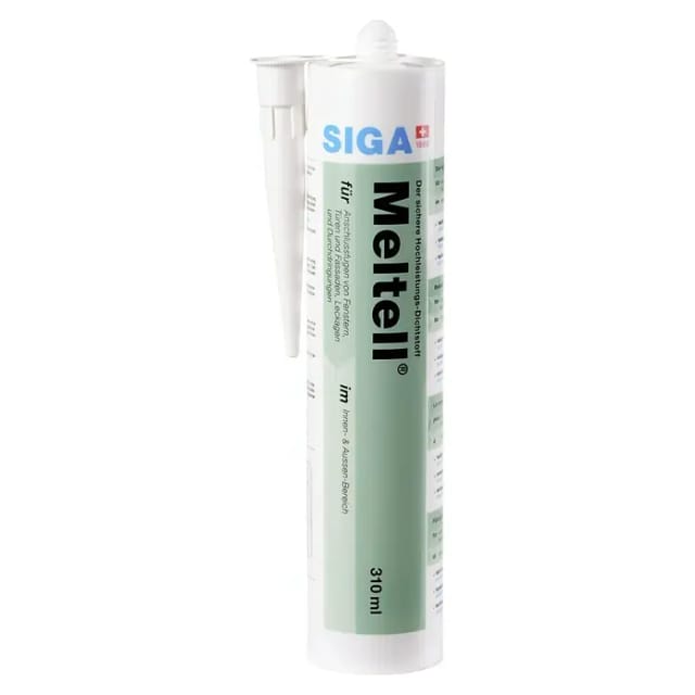 Siga - Meltell 310 white Hochleistungs-Dichtstoff 310 ml Kartusche Innen Außen