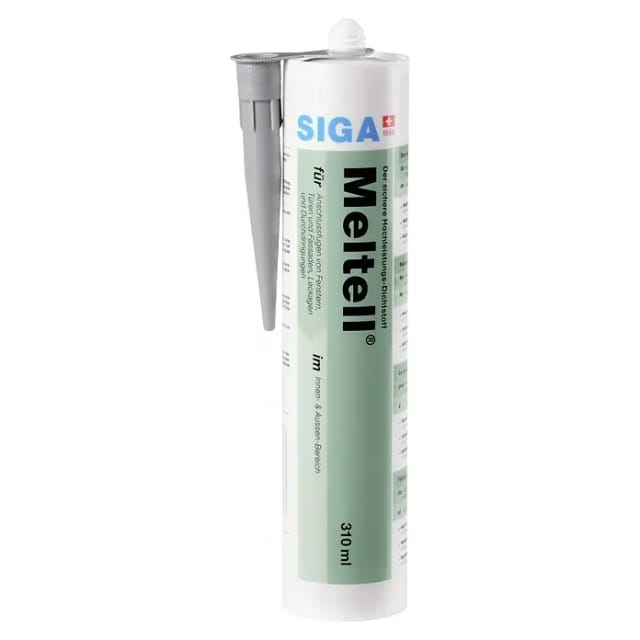Siga - Meltell 330 grey Hochleistungs-Dichtstoff 310 ml Kartusche Innen Außen