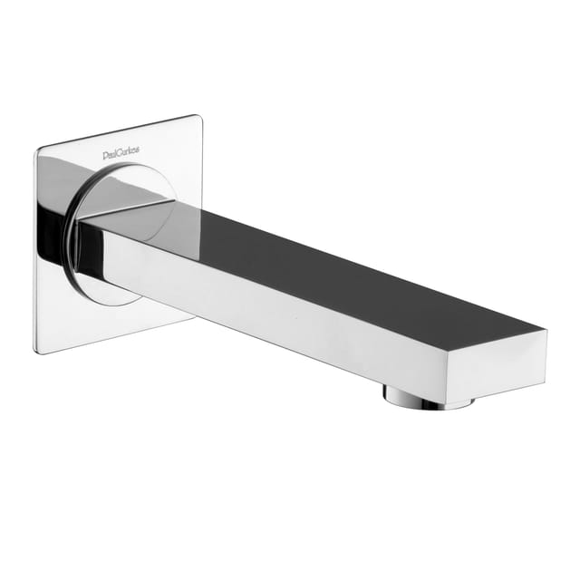 Paulgurkes - Wanneneinlauf Wasserauslauf Eckig Chrom 15cm