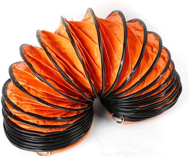 Warmluftschlauch-5m Tragbarer Hochleistungs Lufttransportschlauch Spiralschlauch Lüftungsschlauch 300mm Belüftungsschlauch Für Heizgebläse (12 Zoll 300mm)
