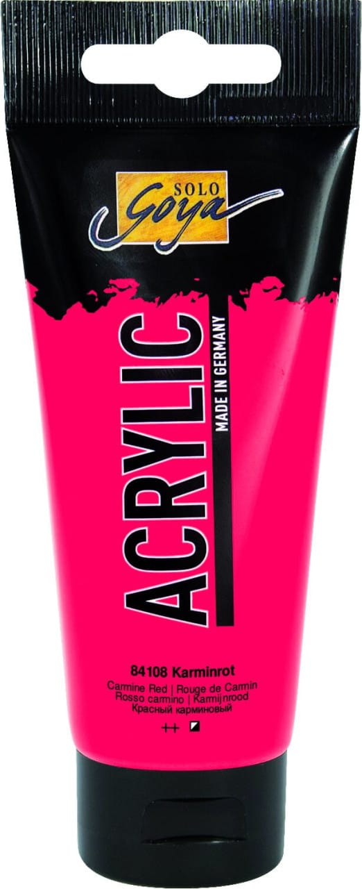 Solo Goya Acrylic Tube karminrot 100 ml Künstlerfarben - Kreul