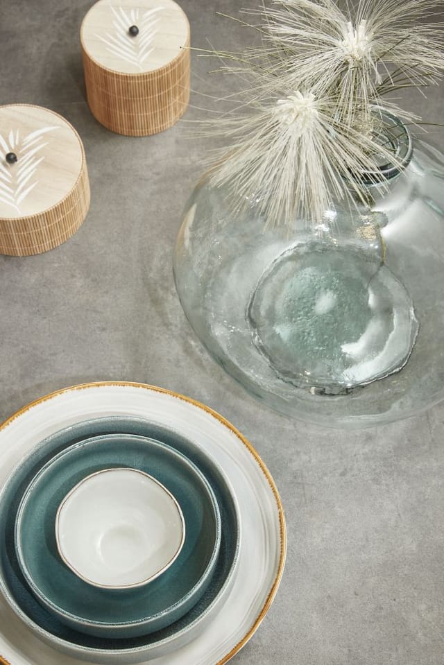 Mica Schale Tabo weiß, ø 30,5 cm x 9 cm Deko-Accessoires