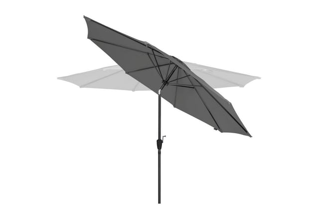 Sonnenschirm Recanati Ø300 cm – Stocksonnenschirm Grau