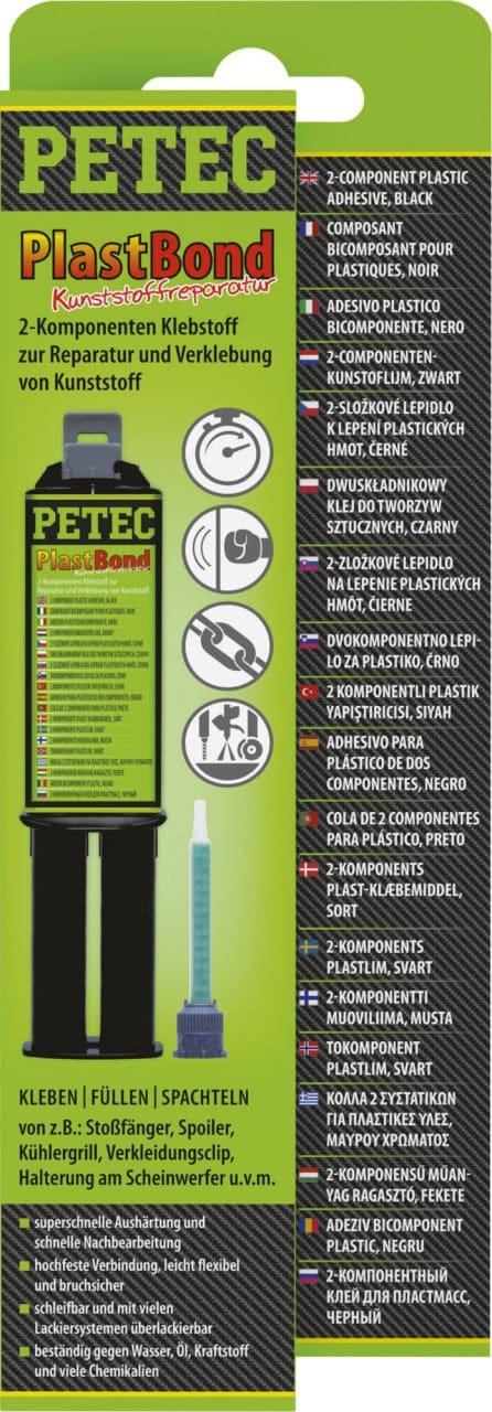 PlastBond 2-Komponenten Hochleistungskleber für Kunststoff 24ml - Petec