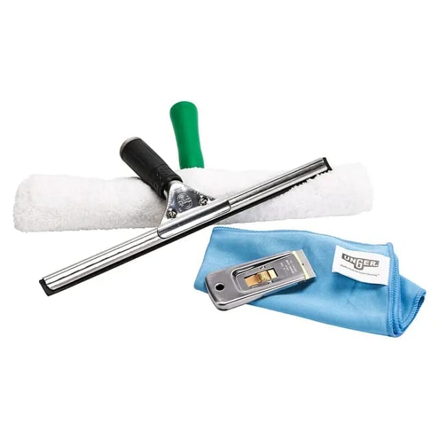 Window Cleaning Fensterreinigungs-Kit für Haushalt und Büro, 4-Teilig - Unger