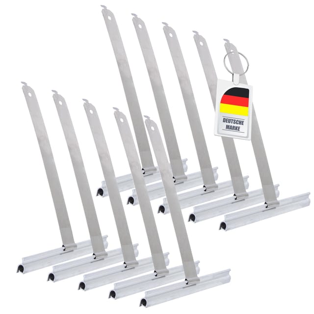 10x Maxi Rolladen Aufhängefeder Rollladen Stahlband-Aufhänger Federn