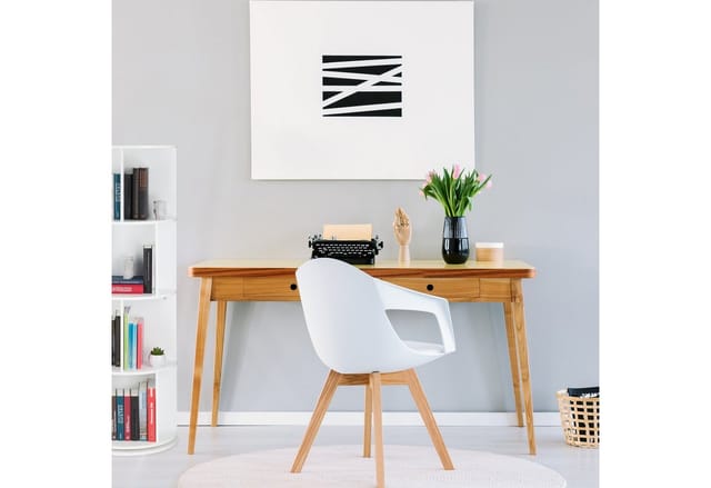 Relaxdays - Bücherregal drehbar, Drehregal, Holzregal, cd/dvd Aufbewahrung, Wohnzimmer, Büro, h x d: 138 x 50 cm, weiß