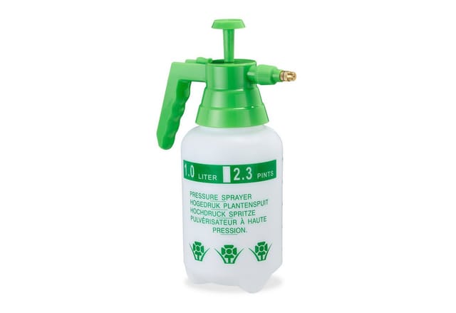 Pumpsprühflasche, einstellbare Messingdüse, Pflanzen Bewässerung, Schädlingsbekämpfung, 1l Drucksprüher, grün