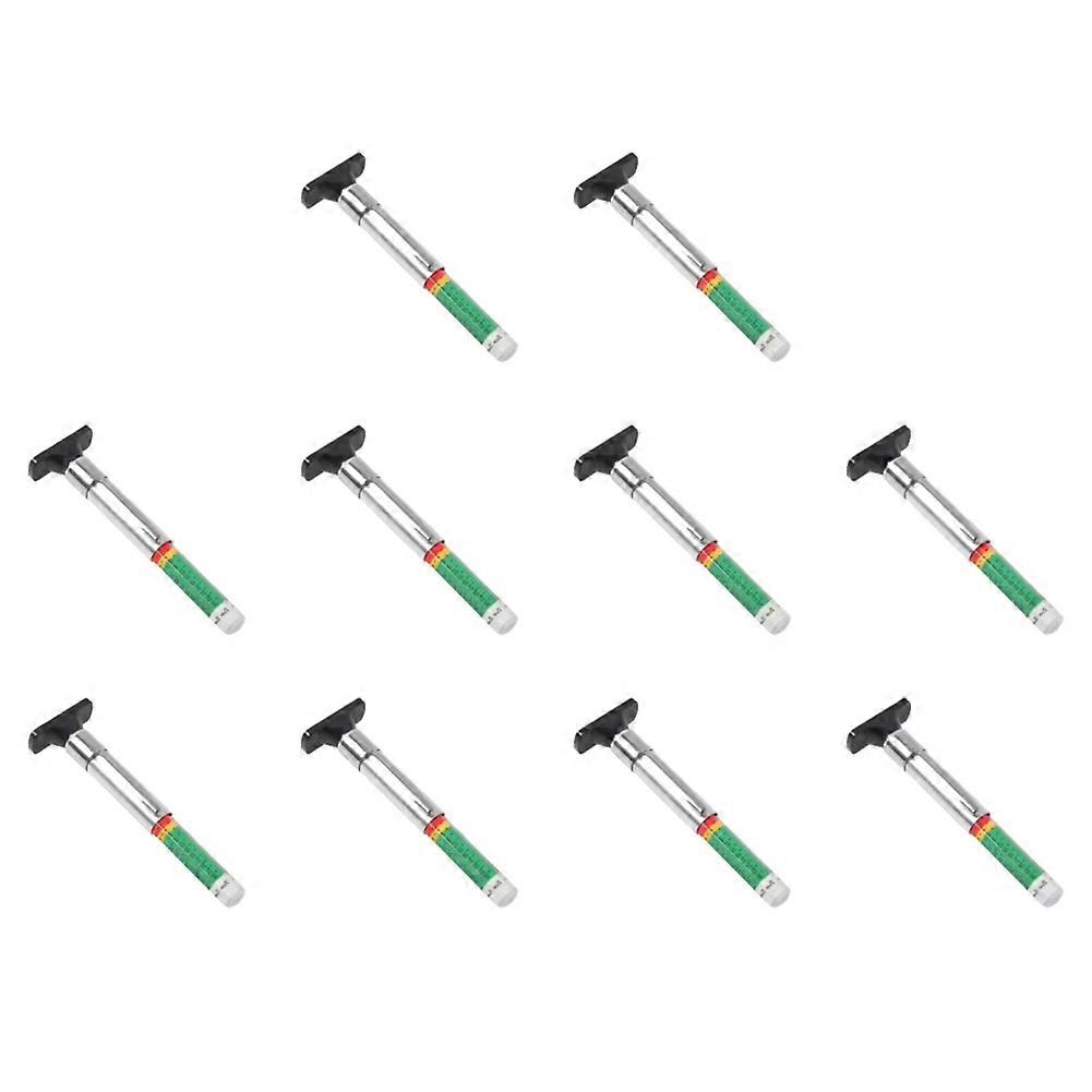 Satz Von 10 Digitalen Messgeräten Zur Messung Der Profiltiefe Und Dicke Von Reifen (0-25 Mm) Für Die Fahrzeuginspektion.