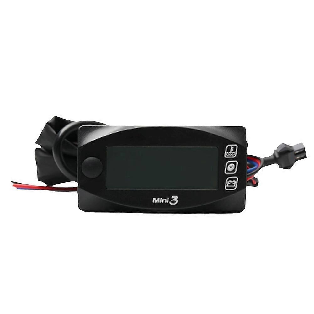 Mini-3-in-1-led-digitalinstrument Für Motorräder: Wassertemperaturanzeige, Voltmeter, Zeitanzeige. Motorradzubehör.
