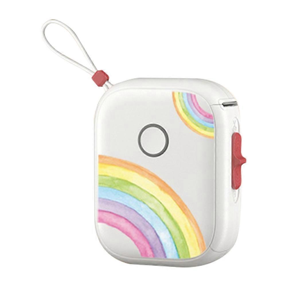 Tragbarer Thermodrucker, Mini-drucker Mit Aufklebern, Ideal Für Aufbewahrung, Büro Und Zuhause, Regenbogenfarben