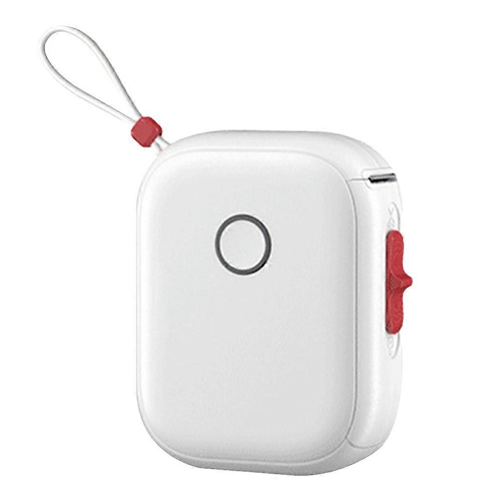Tragbarer Mini-thermodrucker Mit Aufklebern Für Aufbewahrung, Büro Und Zuhause, Weiß