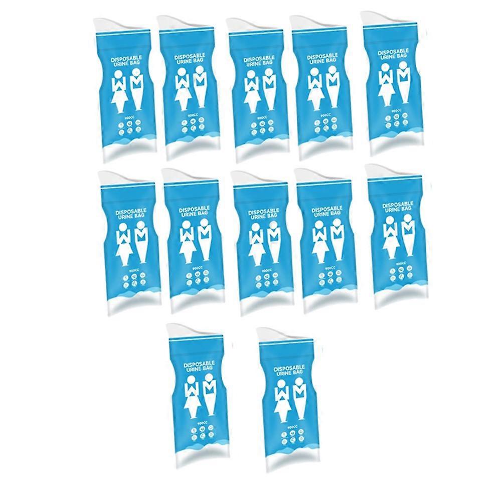 12er-packung 900-ml-urinbeutel Für Den Außenbereich, Einweg-notfall-kotztüten, Mini-toilette, Praktischer Urinalbeutel
