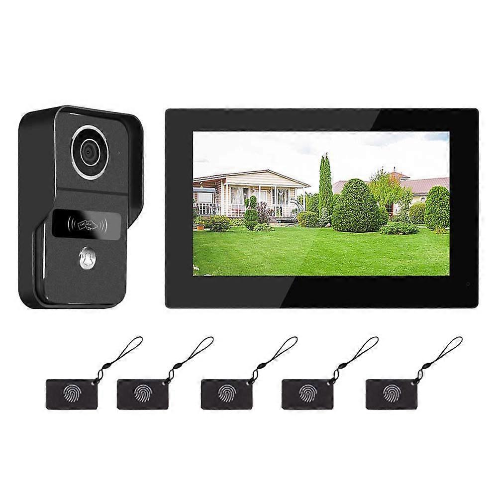 Tuya 7 Zoll 1080p Wi-fi 2-draht-video-türsprechanlage Mit Touchscreen Und Us-stecker.