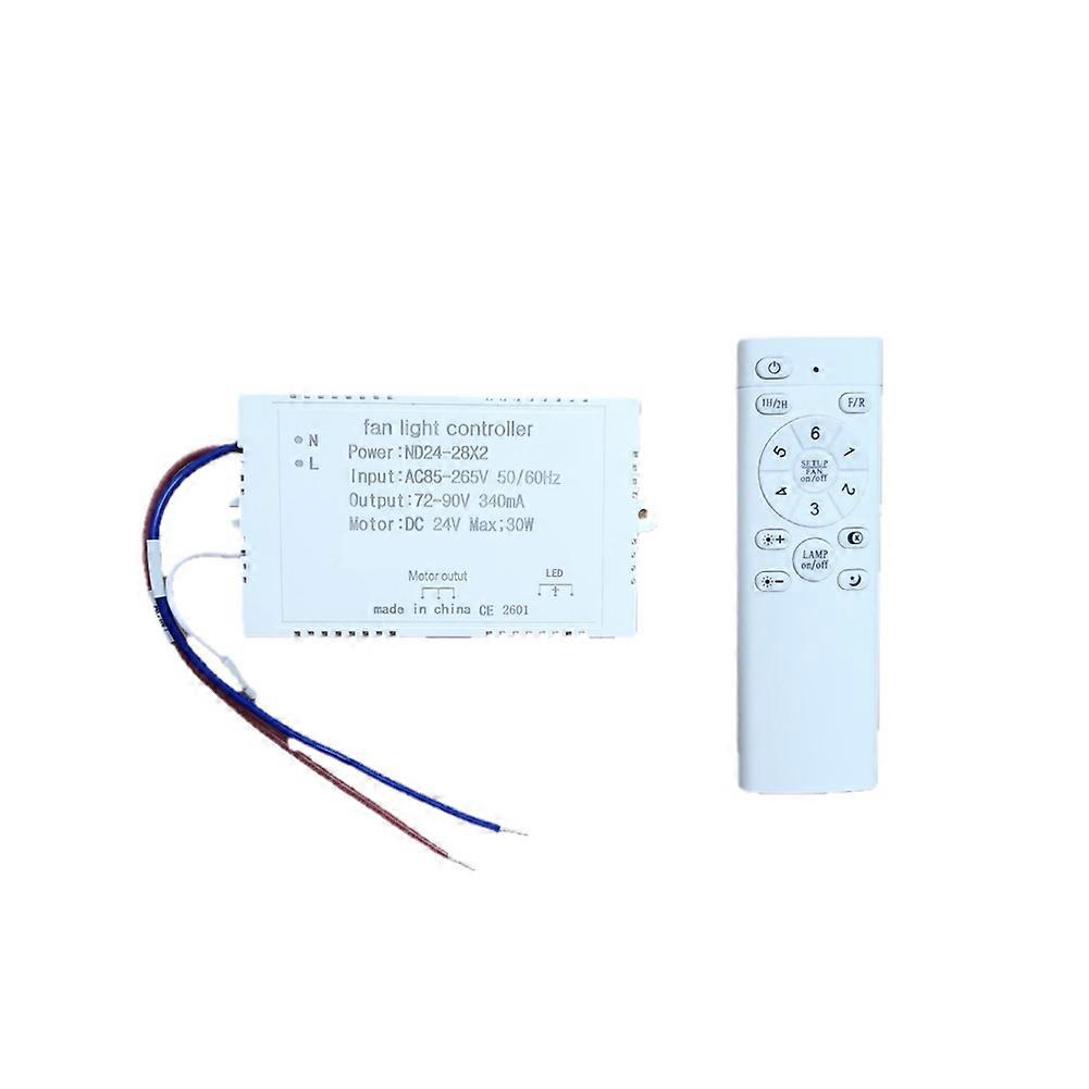 Deckenventilator-lichtsteuerung, 340-ma-led-steuermodul Für Runde Ventilatorleuchte, Einstellbare Farbtemperatur, Dimmer Und Fernbedienung