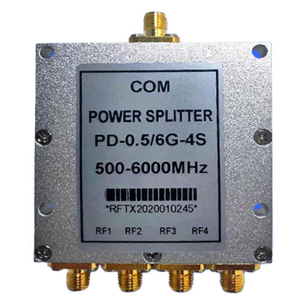 Vierfacher Einzelpunkt-leistungsteiler 0,5–6 Ghz, Hochgeschwindigkeits-leistungsteiler 2,4 Ghz/5,8 Ghz, Sma-kombinierer