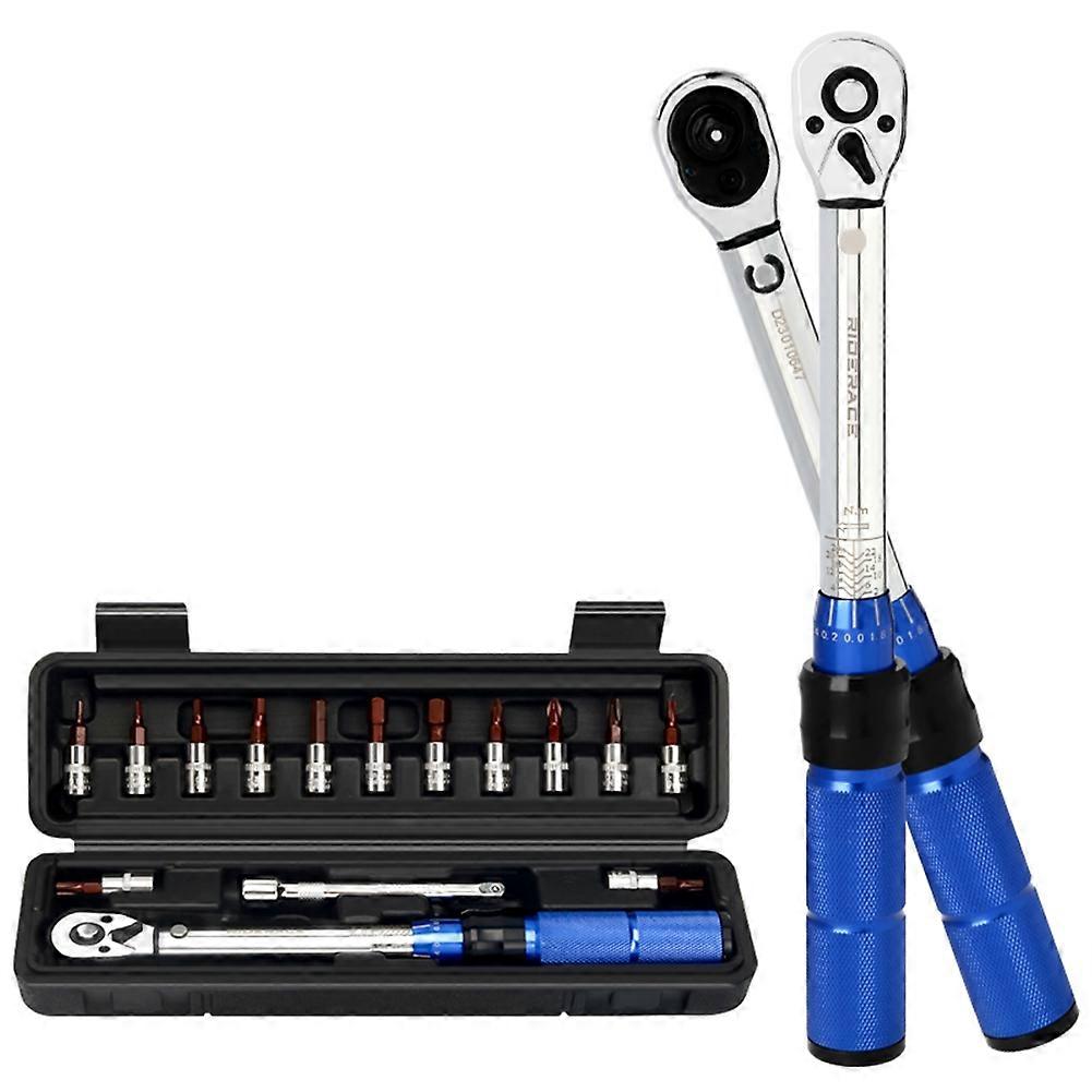 Riderace 15-teiliges 1/4-zoll-drehmomentschlüssel-set (2–24 Nm) Für Fahrräder – Professionelles Reparaturwerkzeug