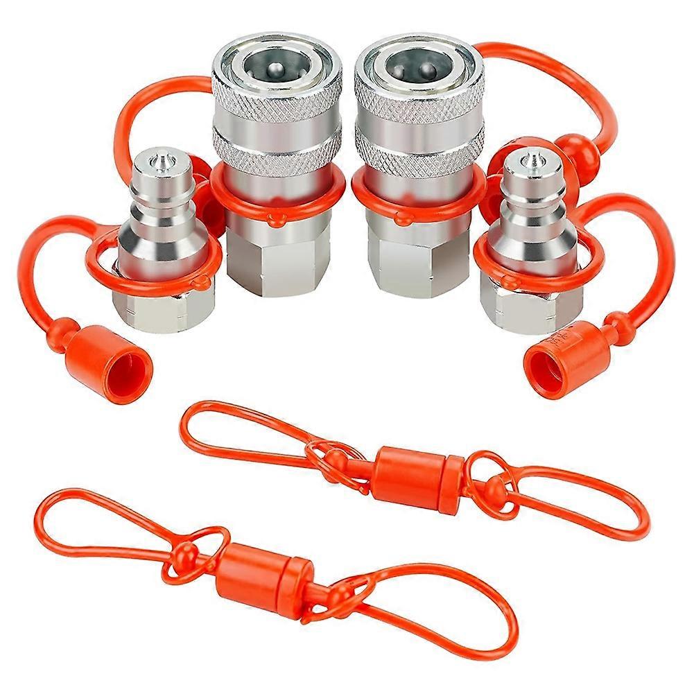 Pioneer 1/4-zoll-hydraulikkupplung Mit Staubkappe, Geeignet Für Ein Breites Spektrum An Hydraulikanwendungen.