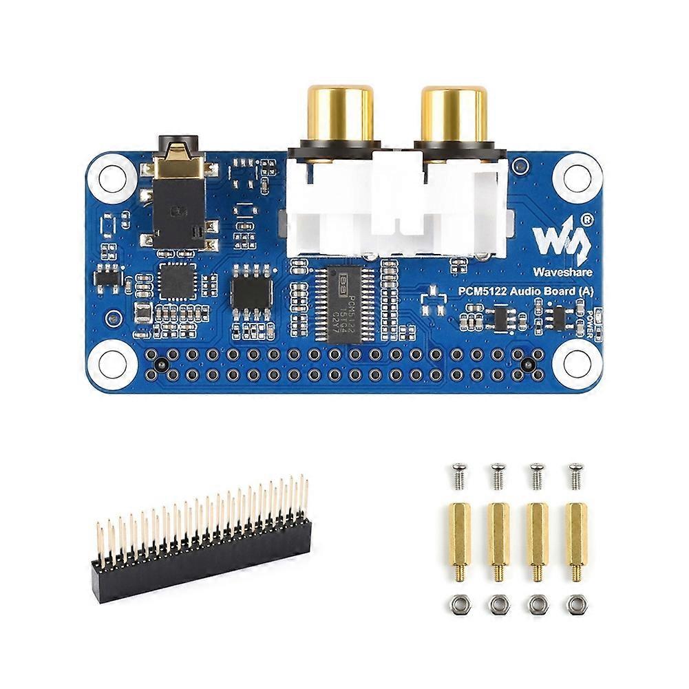 Waveshare Audio-board Für Raspberry Pi Pcm5122, I2s-dac, Hi-fi-soundkarte, Audio-erweiterungsplatine, Eeprom-firmware Für Pi5/pi4/zero