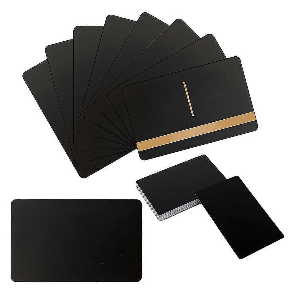 Rohlinge Für Lasergravur, Geeignet Für Cnc-gravur Und Laserbearbeitung. Vielseitige Visitenkarten Aus Metall. Personalisierbare Geschenkkarten. Schwarz.
