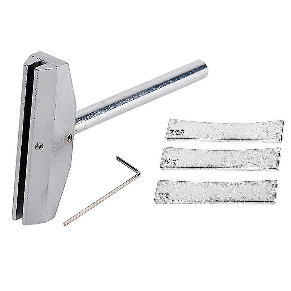 Druck- Und Bundierwerkzeug Für Bassgitarren Mit Radialen Messingeinsätzen, Für Gitarren-setup Und -wartung (silber).