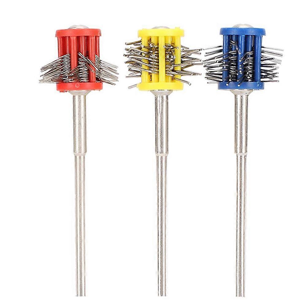 Set Mit 3 Bürsten Zum Texturieren Und Polieren Von Metallen, Reinigungswerkzeug Mit Ergonomischem Griff, Für Die Schmuckherstellung