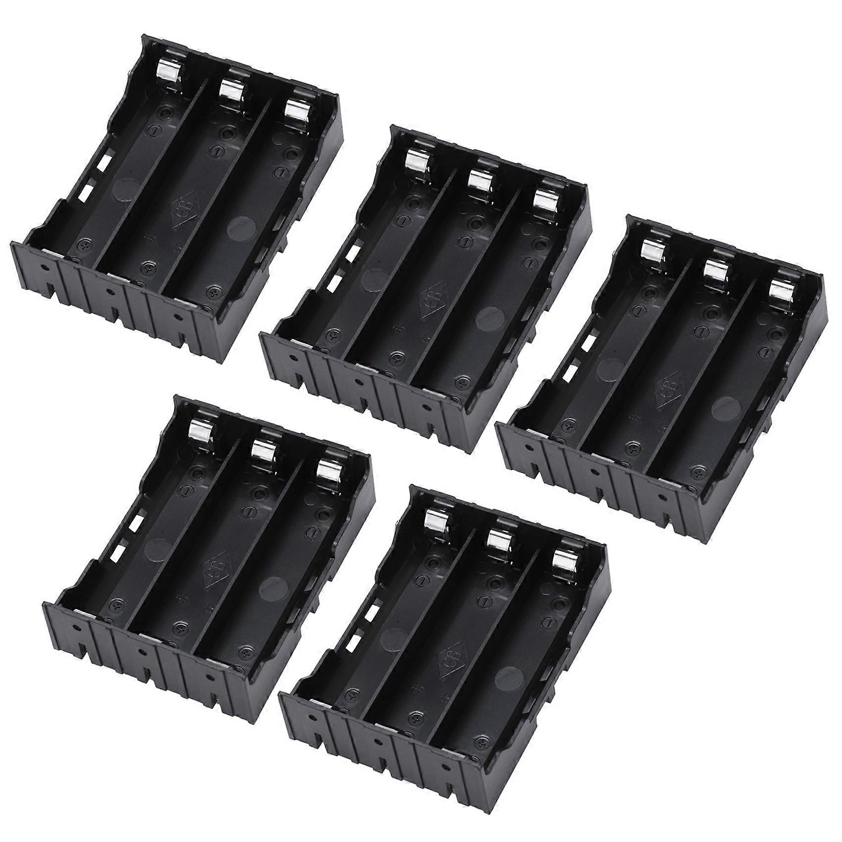 Schwarze 6-polige Batteriehalter Aus Kunststoff Für 3 X 18650 3,7v-batterien