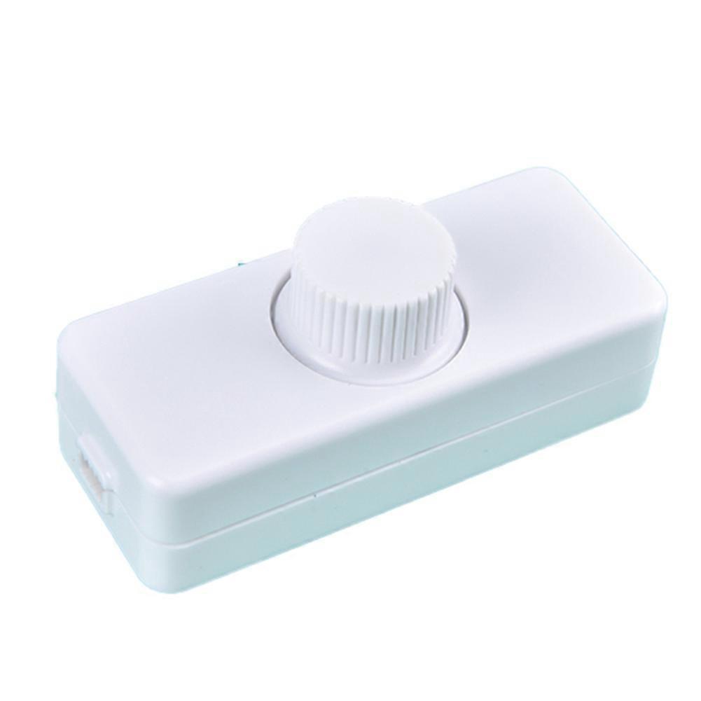 Einstellbarer Led-dimmerschalter, 220 V, Druckknopf, Dimmregler, Weiß (1 Stück)