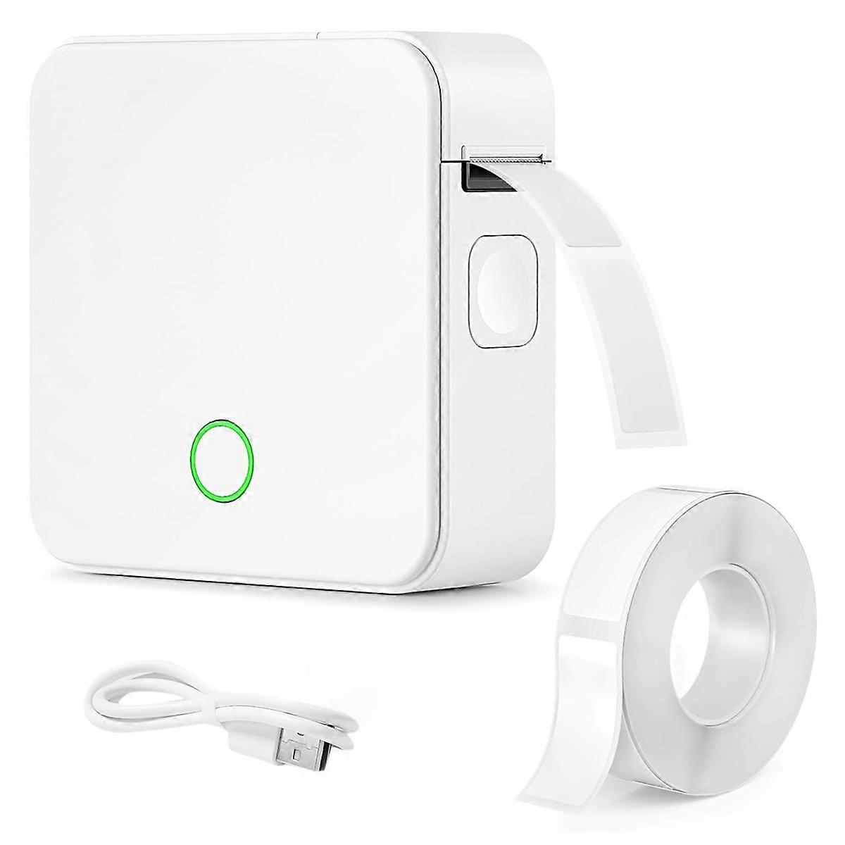 Etikettendrucker Mit P0-farbband. Mini-thermodrucker Für Etiketten, Tragbar Und Kompakt, Wiederaufladbar, Bluetooth-fähig, Einfach Zu Bedienen.