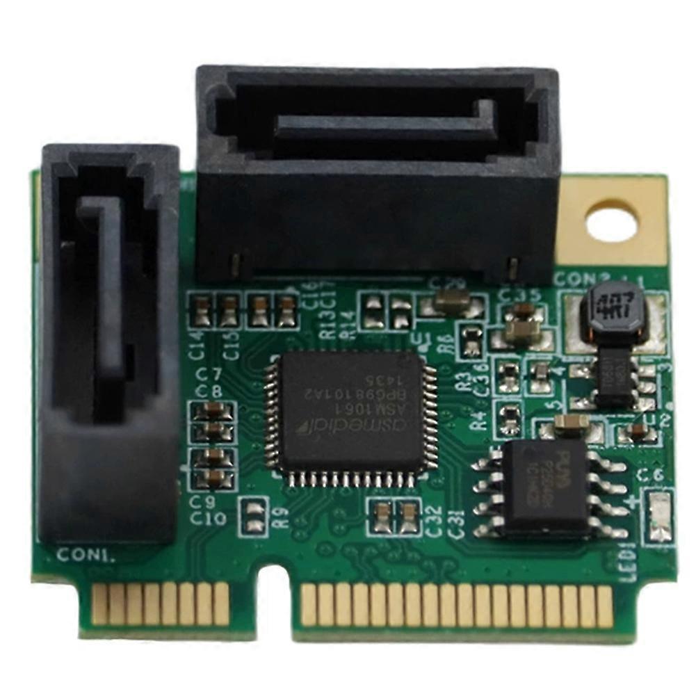 Mini-pci-e-pci-express-zu-2-sata-3.0-anschlüsse, Sata3-controller Für Ssd Und Festplatte, Sata-multiplikator-erweiterungskarte