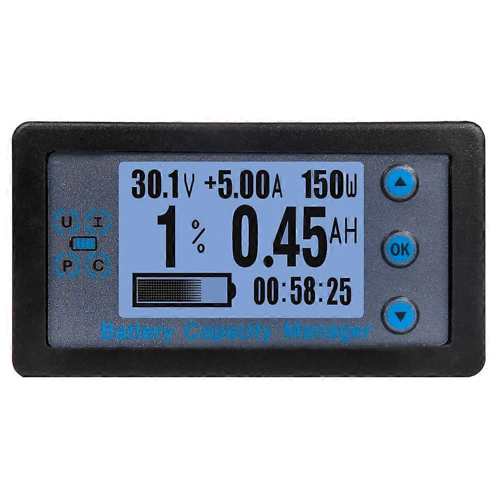 100a Batteriekapazitätstester Mit Bluetooth-coulometer, Amperemeter Und Voltmeter, 2,4 Zoll Lcd-bildschirm Für Elektroautos Und Wohnmobile.