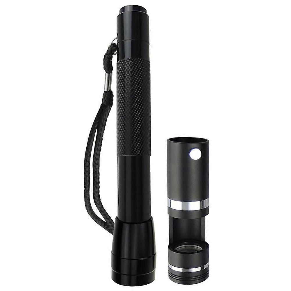 Professionelle 10-fache 18-mm-led-polariskoplupe Mit Schwarzem Hintergrund Und Integrierter Taschenlampe Für Juweliere Und Gemmologen