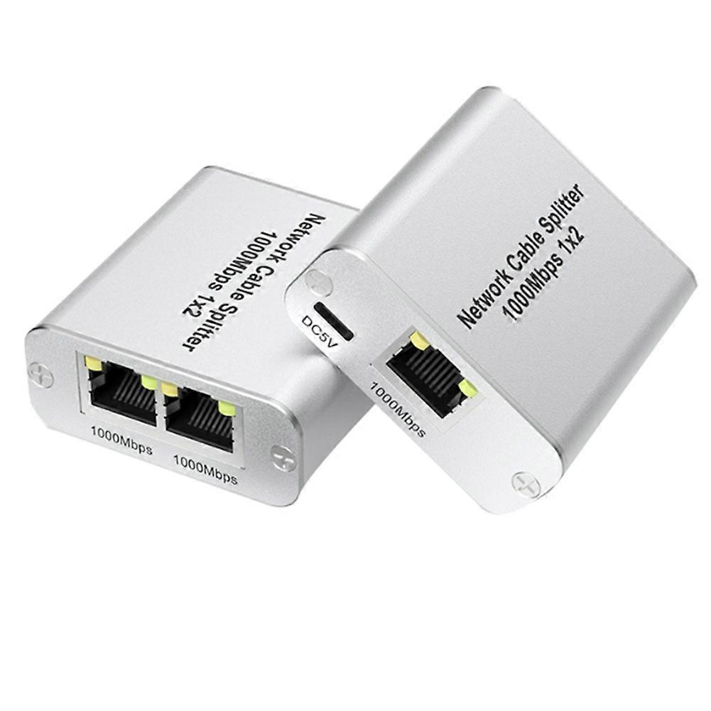 1-zu-2-ethernet-splitter, 2-port-gigabit-ethernet-switch, Rj45-lan-splitter Für Cat5/5e/6/7/8-kabel