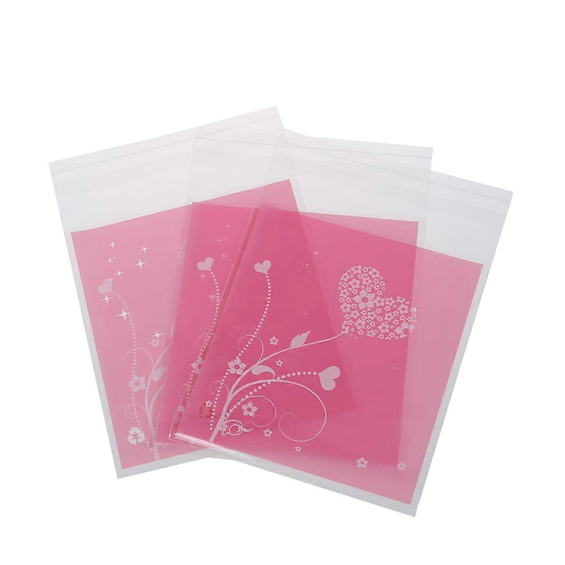 100 Lila Herzförmige Beutel Gefüllt Mit Süßigkeiten Und Keksen (geschenk).