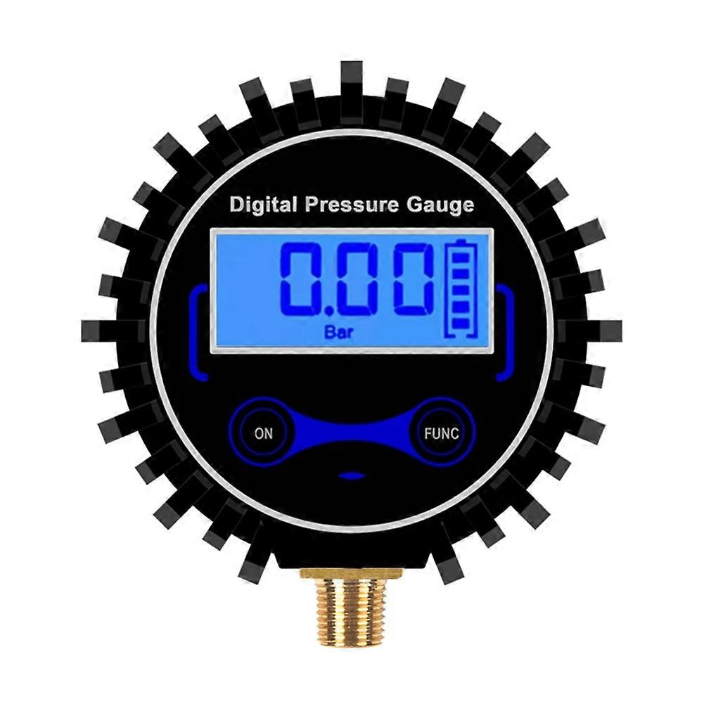 Digitales Reifendruckmessgerät Mit Lcd-anzeige (0–200 Psi) Für Auto- Und Motorradreifen, 1/8 Zoll, Ohne Led