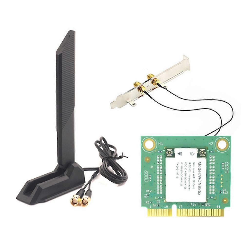Nfa725 Nfa765 Wcn685 Ax6000 Wifi6e 2,4 Ghz 5 Ghz 6 Ghz Bt 5.2 Wlan-modul, Mini-pcie-wlan-karte Mit Magnetantenne