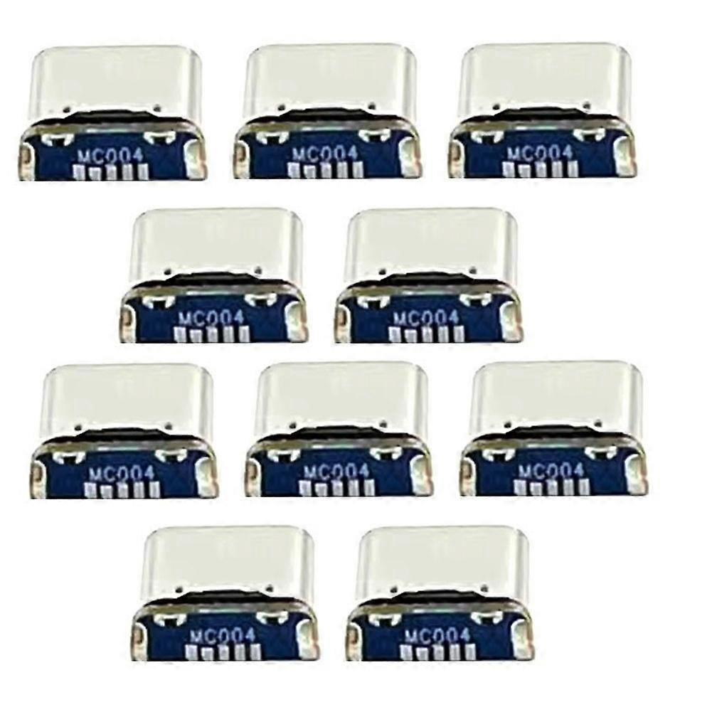 Packung Mit 10 Weiblichen 5-pin Smd Smt Usb Typ-c-steckverbindern Für Ladeanschluss, Leiterplattenreparatur Und Lötadapter Für Effizientes Laden.
